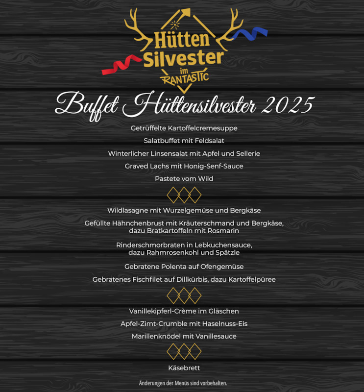 Silvester in der Rantastic Almhütte