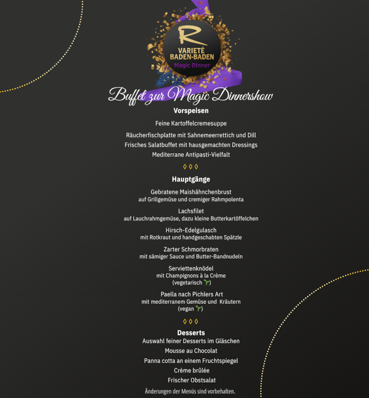 Silvester Magic Dinner -  Zauberhaft burlesque!