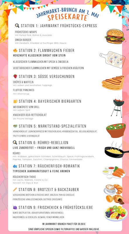 Jahrmarkt-Brunch am ersten Mai