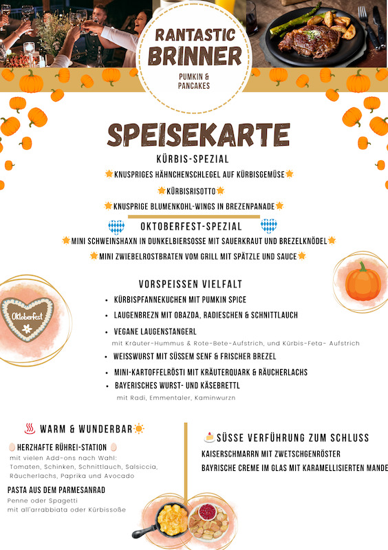 Rantastic Brinner – Breakfast meets Dinner- Pumkin & Pancakes – Brinner im Oktober